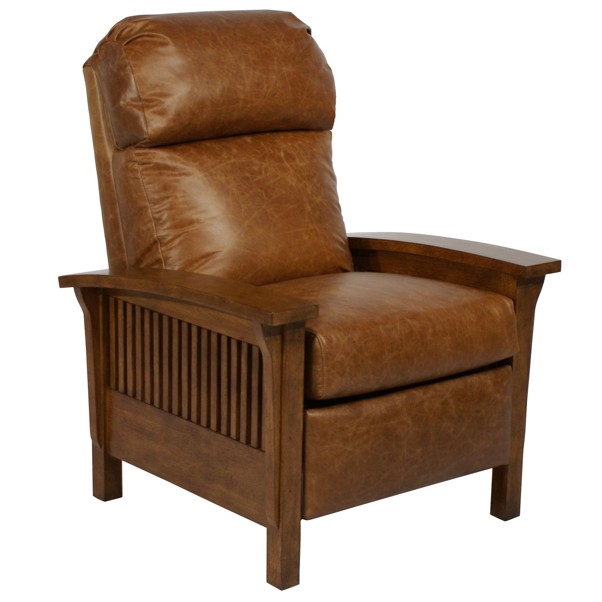 Barcalounger Mission (Craftsman II) Recliner Chair - Leather Recliner